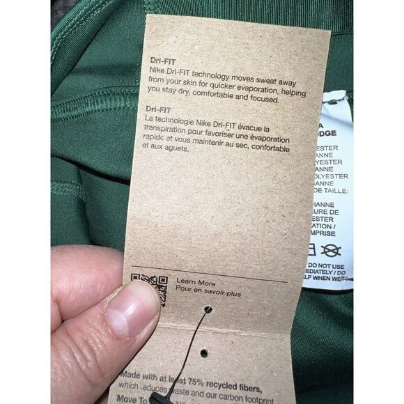 NWT NIKE Court Skirt Shorts Tennis Dri Fit Green White Striped Sz M - Picture 10 of 11